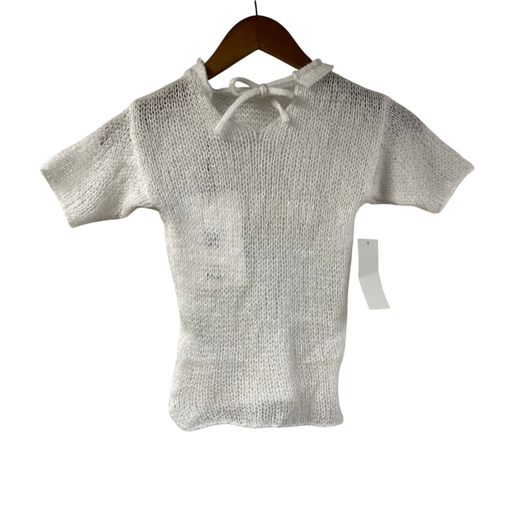 Sisters and Seekers Mesh Knit Top LOVERBOY White Sewn Soft