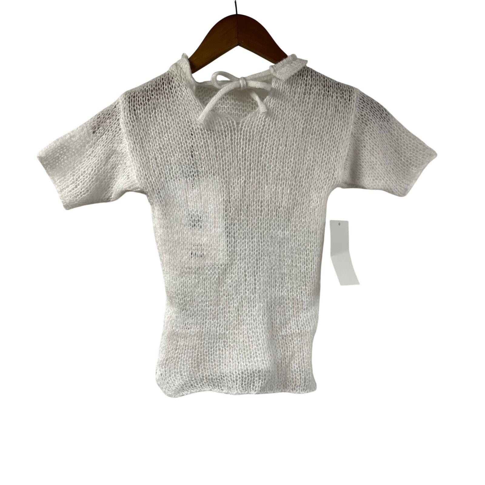 Sisters and Seekers Mesh Knit Top LOVERBOY White Sewn Soft