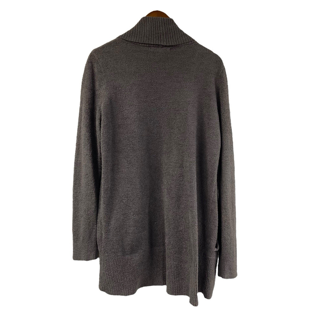 Barefoot Dreams Bamboo Chic Lite Knit Shawl Collar Cardigan Duster L/XL Gray