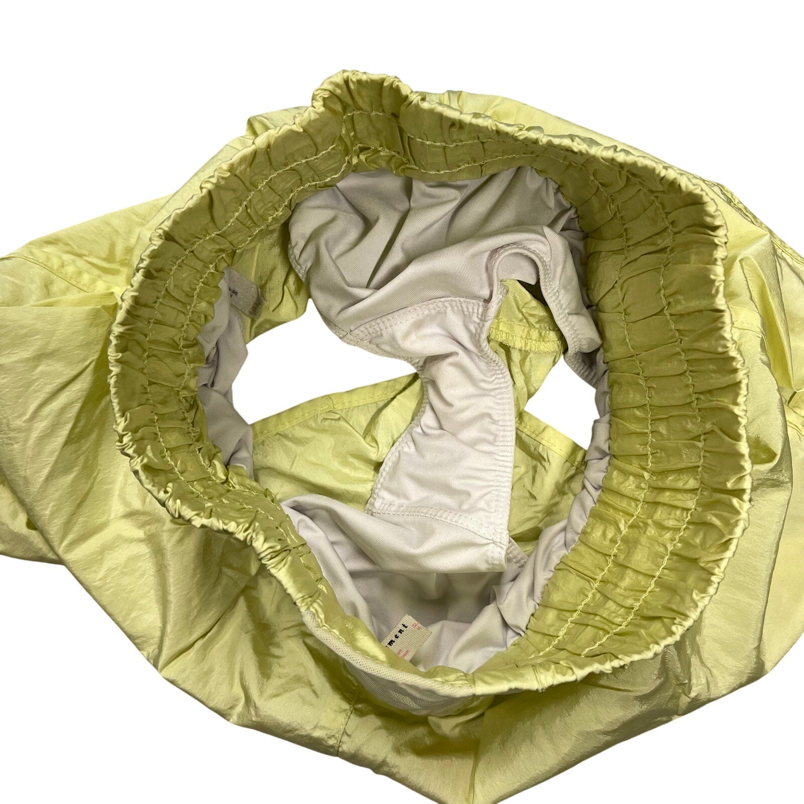 Free People Movement Shiny Hi Waisted Shorts Yellow Small