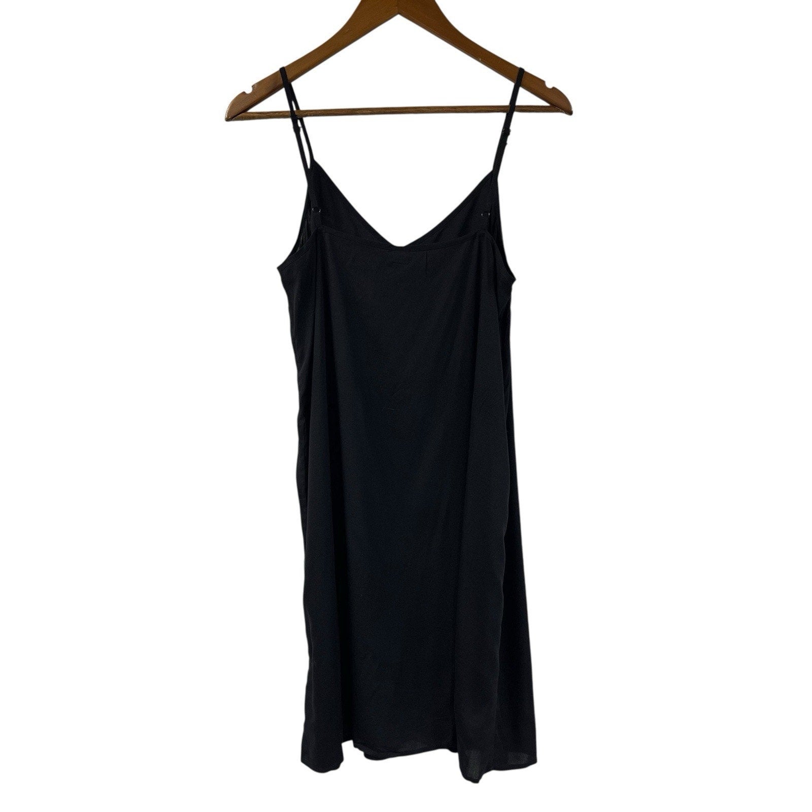 Allen Schwartz ABS Black Silky Car Wash Dress Vintage Size 6