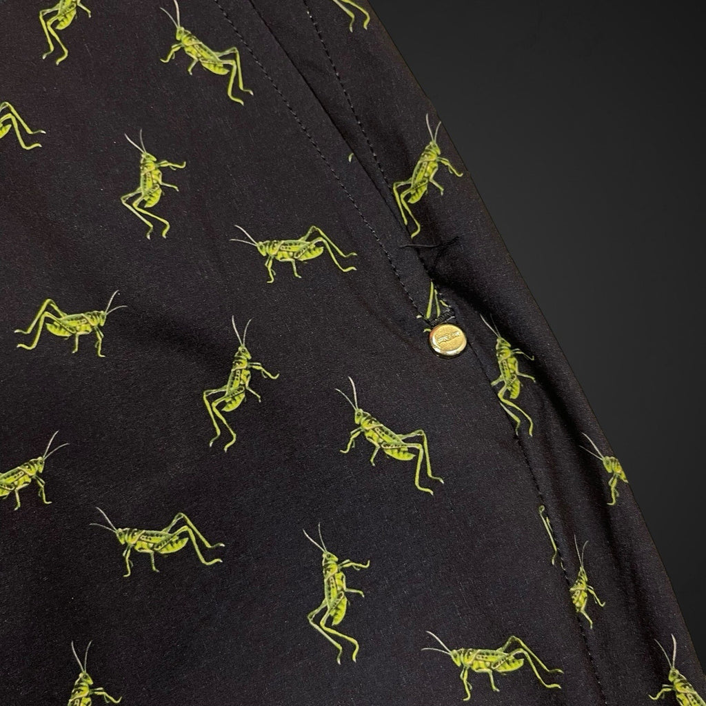 RLX Ralph Lauren Pants Navy Blue Cricket Print Size 35 32 Slacks