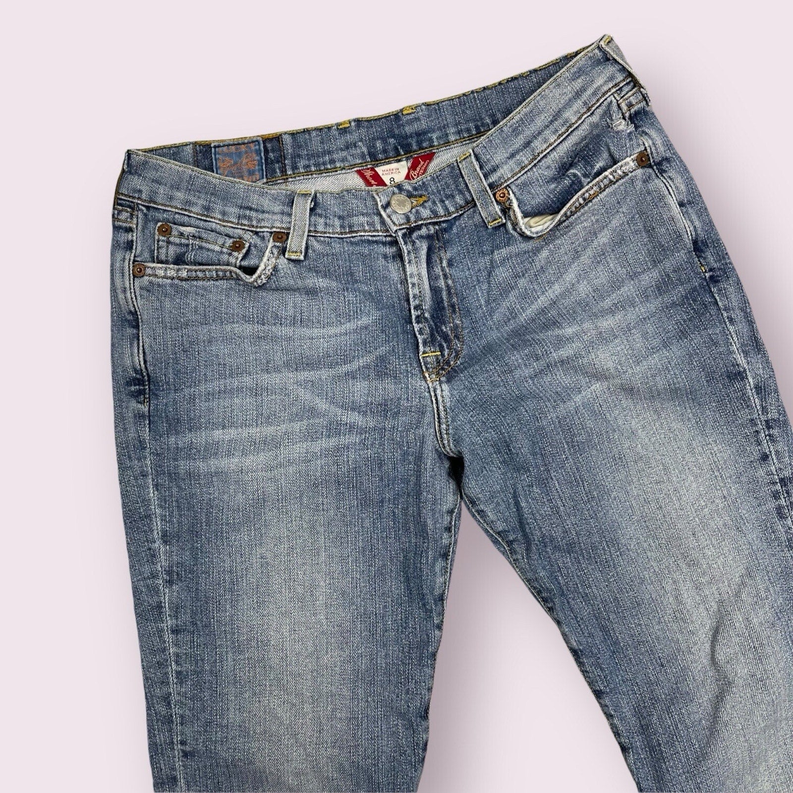 Lucky Brand Classic Rider Jean Low Rise Y2K Vintage 8 29 Short Inseam