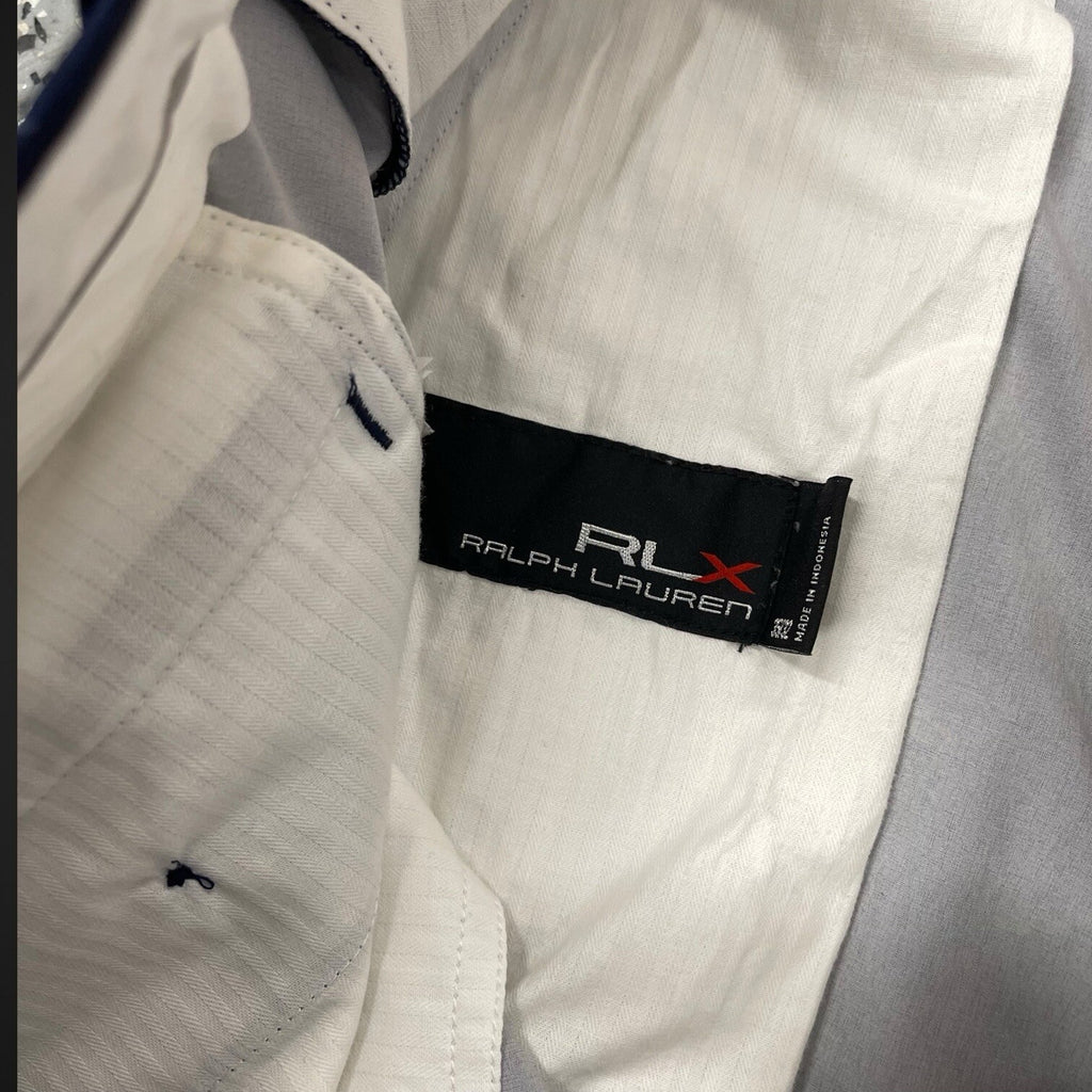 RLX Ralph Lauren Pants Navy Blue Cricket Print Size 35 32 Slacks