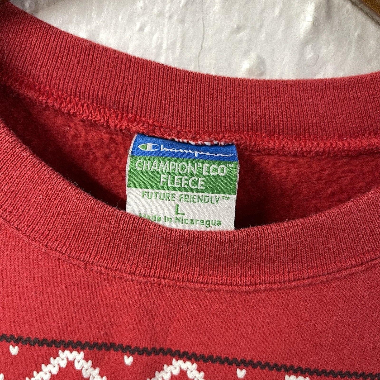 Not So Ugly Christmas Sweatshirt NIU Huskies Red Champion Large