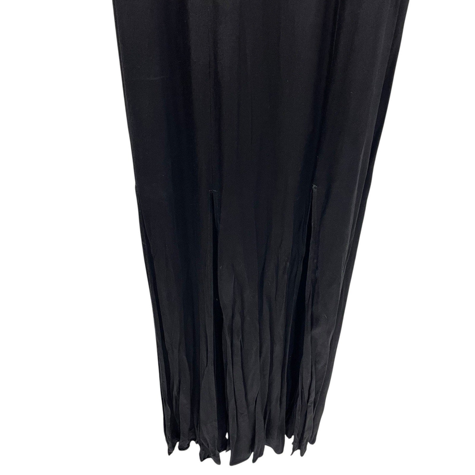 Allen Schwartz ABS Black Silky Car Wash Dress Vintage Size 6