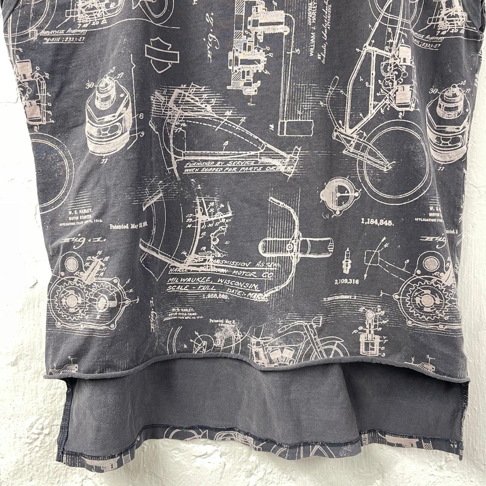 Harley Davidson Motorcycles T Shirt Small All Over Print