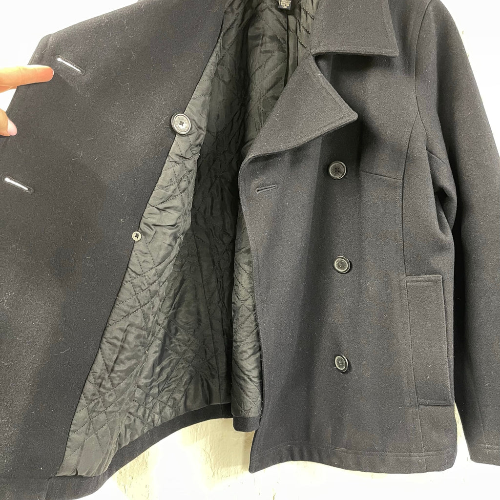 American Eagle Outfitters Blue Wool Peacoat Vintage