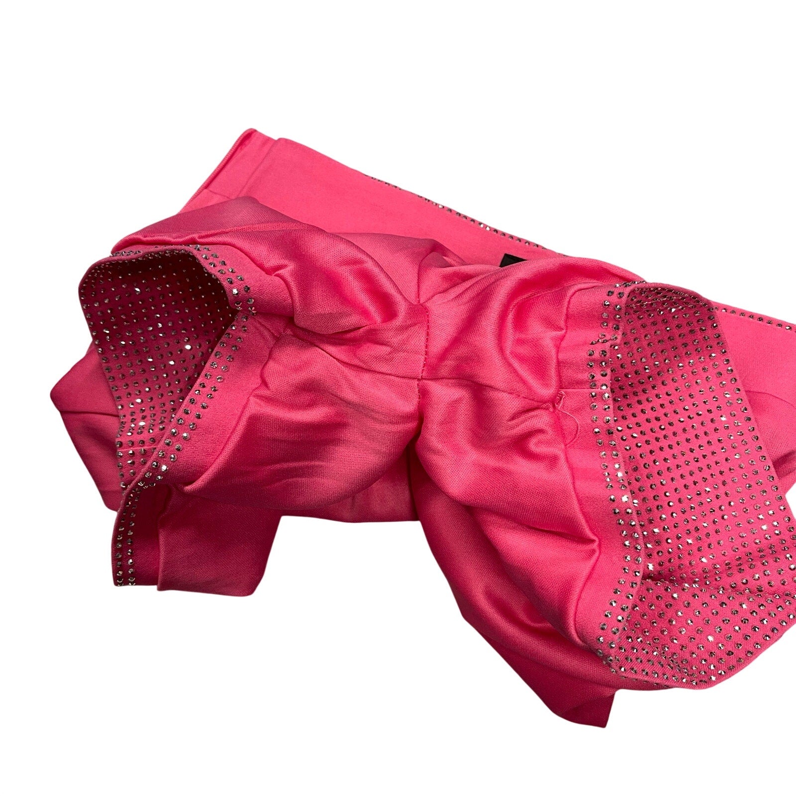 Day G Rhinstone Hot Pink Short Shorts Hi Waist Stretch Medium