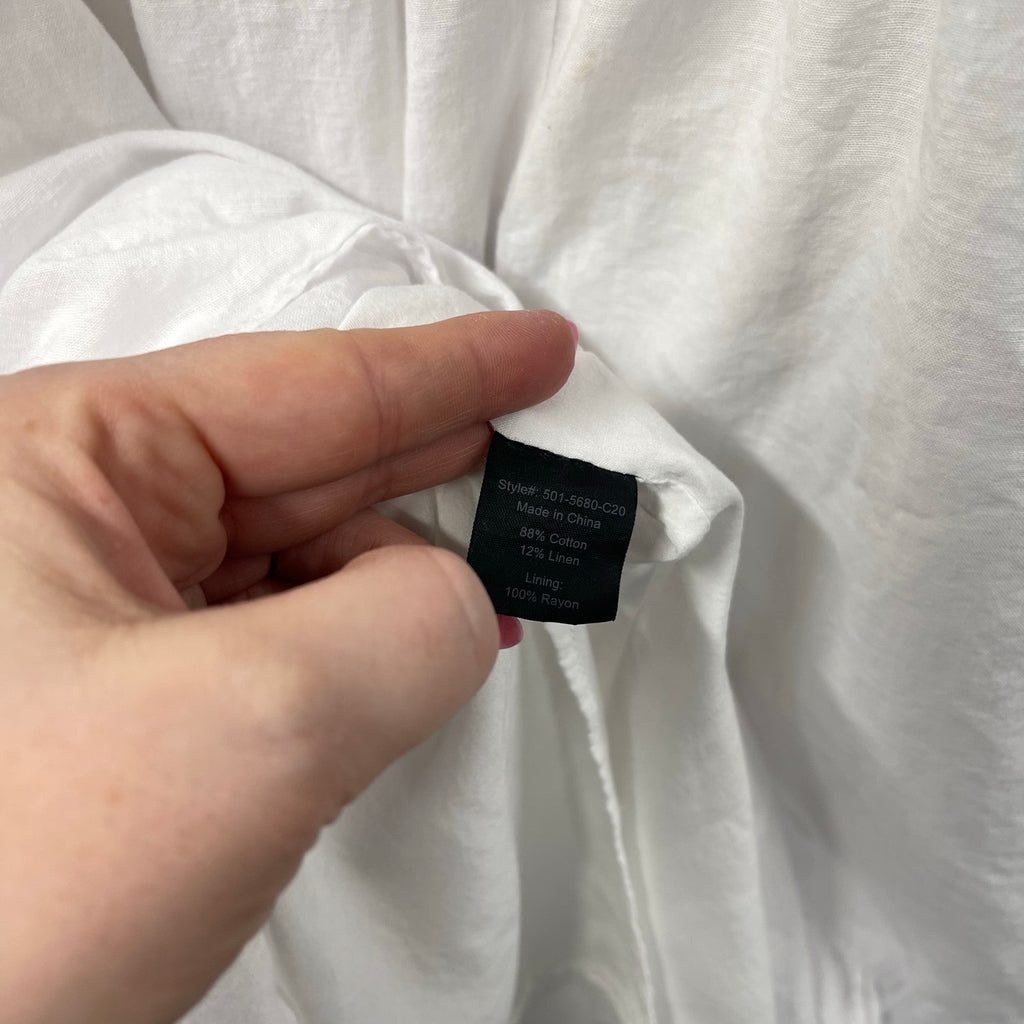 Jenni Kayne White Cotton Dress Medium