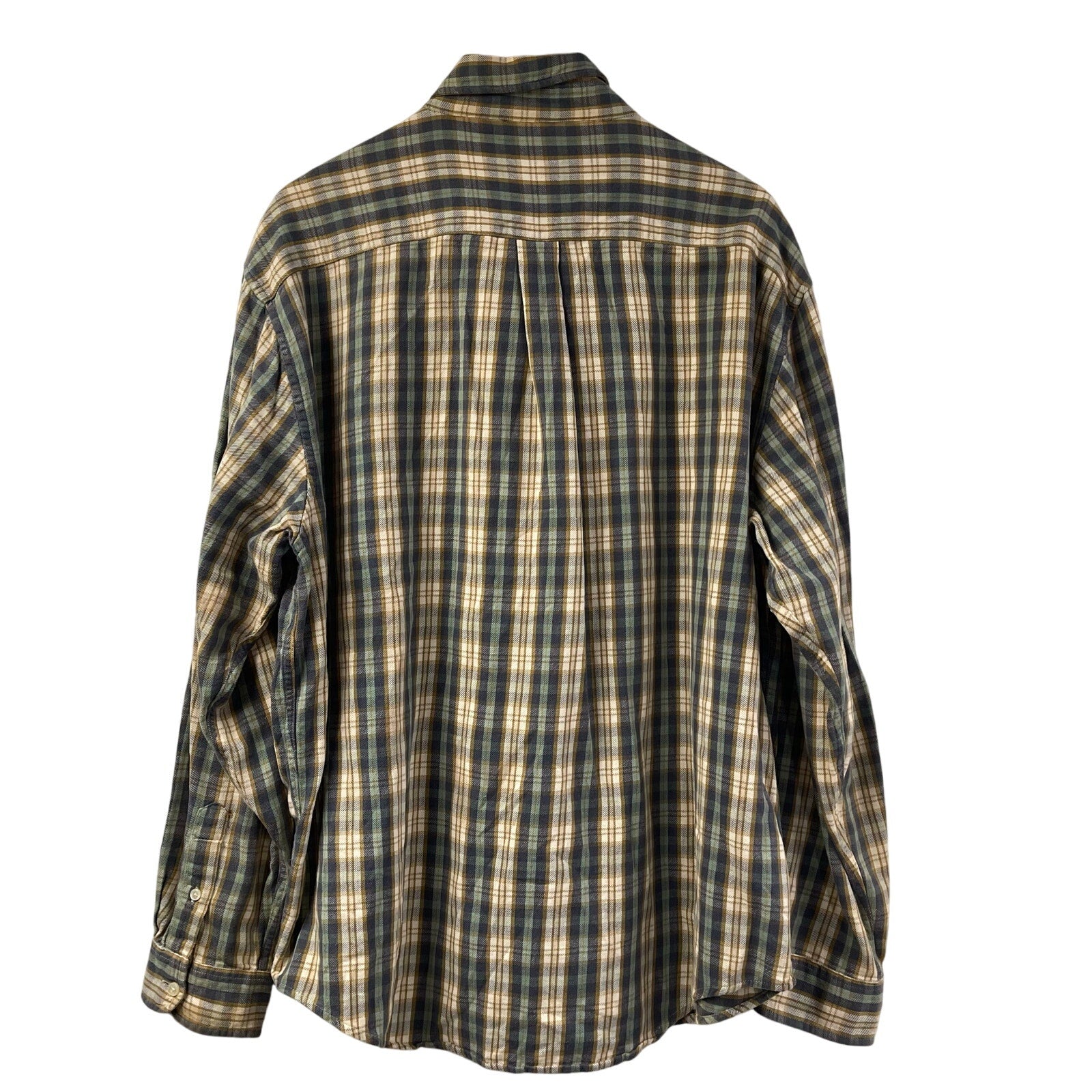 Ralph Lauren Jeans Company Plaid Long Sleeve Shirt XL Vintage 100% Cotton