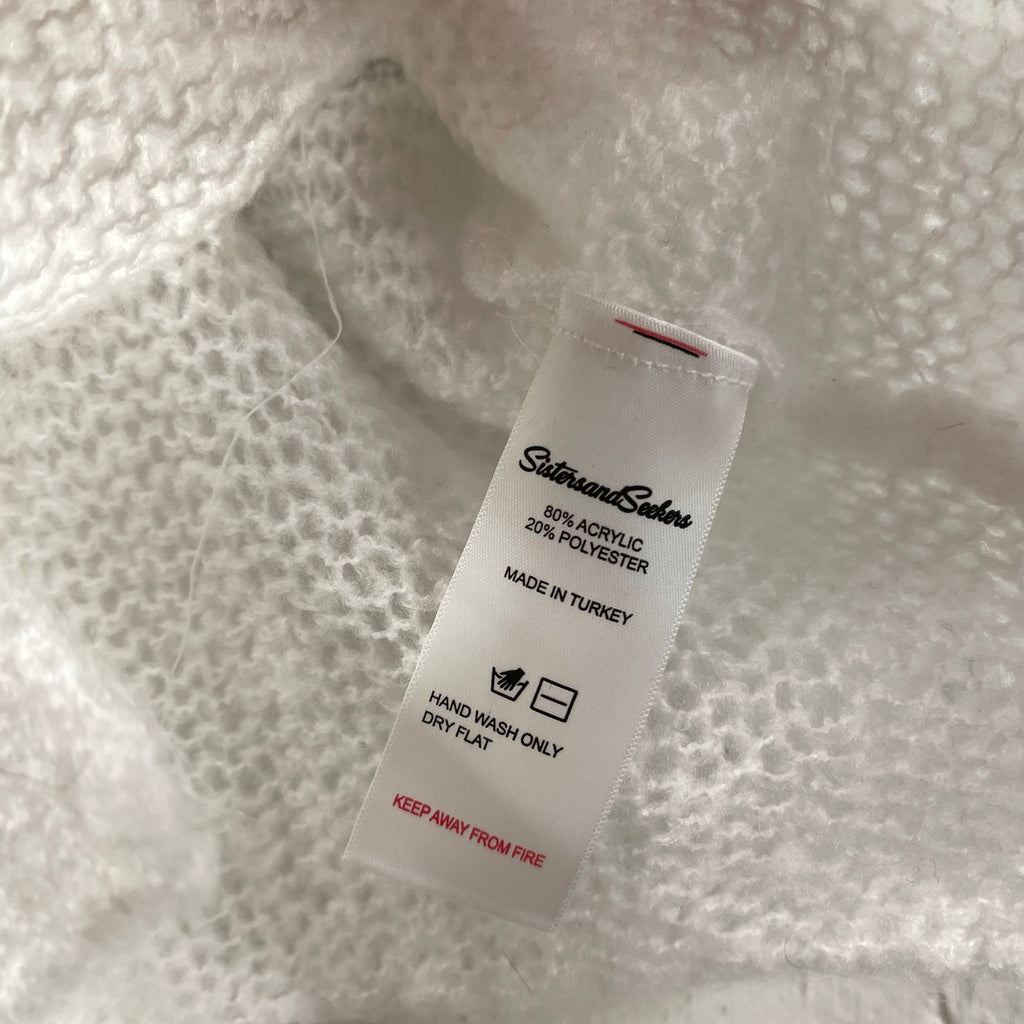 Sisters and Seekers Mesh Knit Top LOVERBOY White Sewn Soft