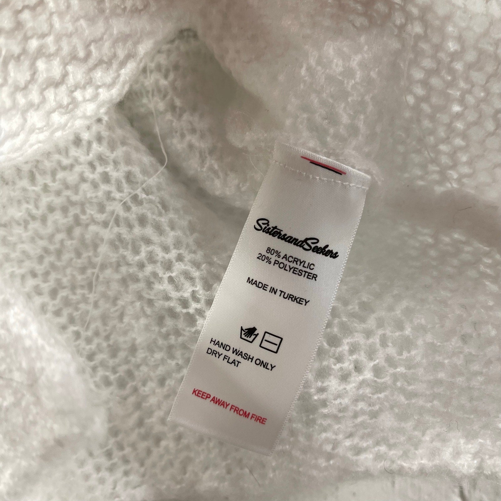 Sisters and Seekers Mesh Knit Top LOVERBOY White Sewn Soft