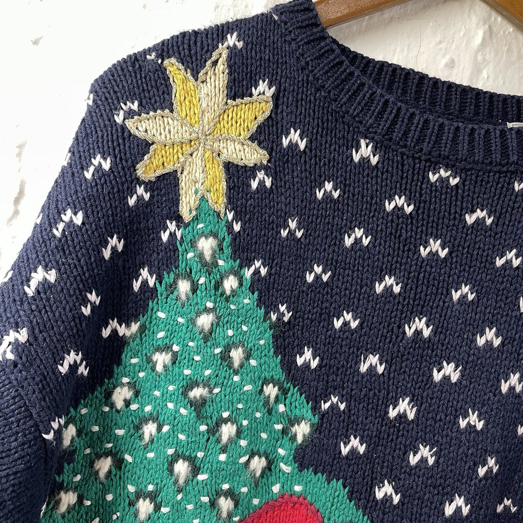 Not So Ugly Christmas Sweater Teddy Bears Decorating Tree Presents