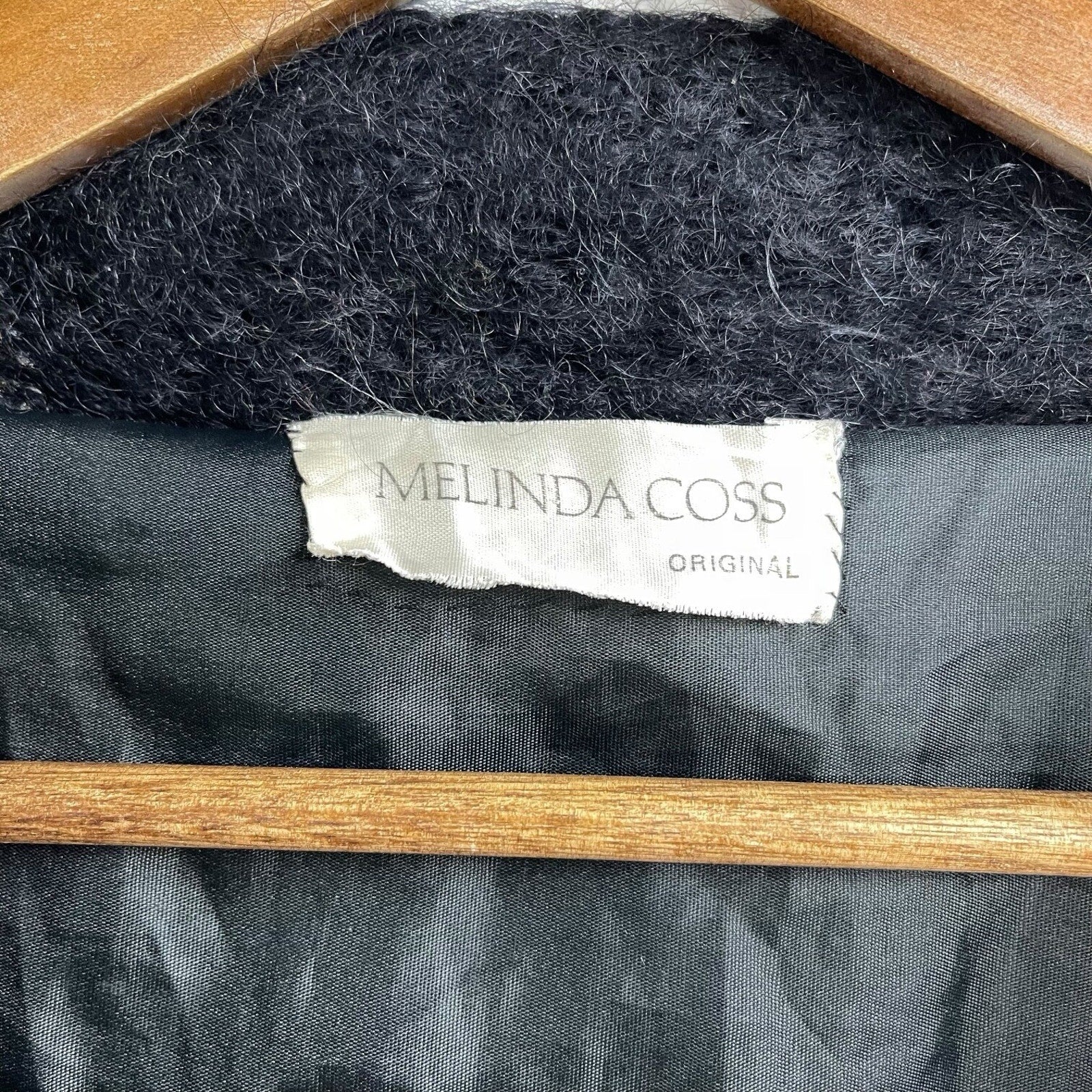 Melinda Coss Original Colorful Knit Sweater Vintage Cardigan Jacket OS