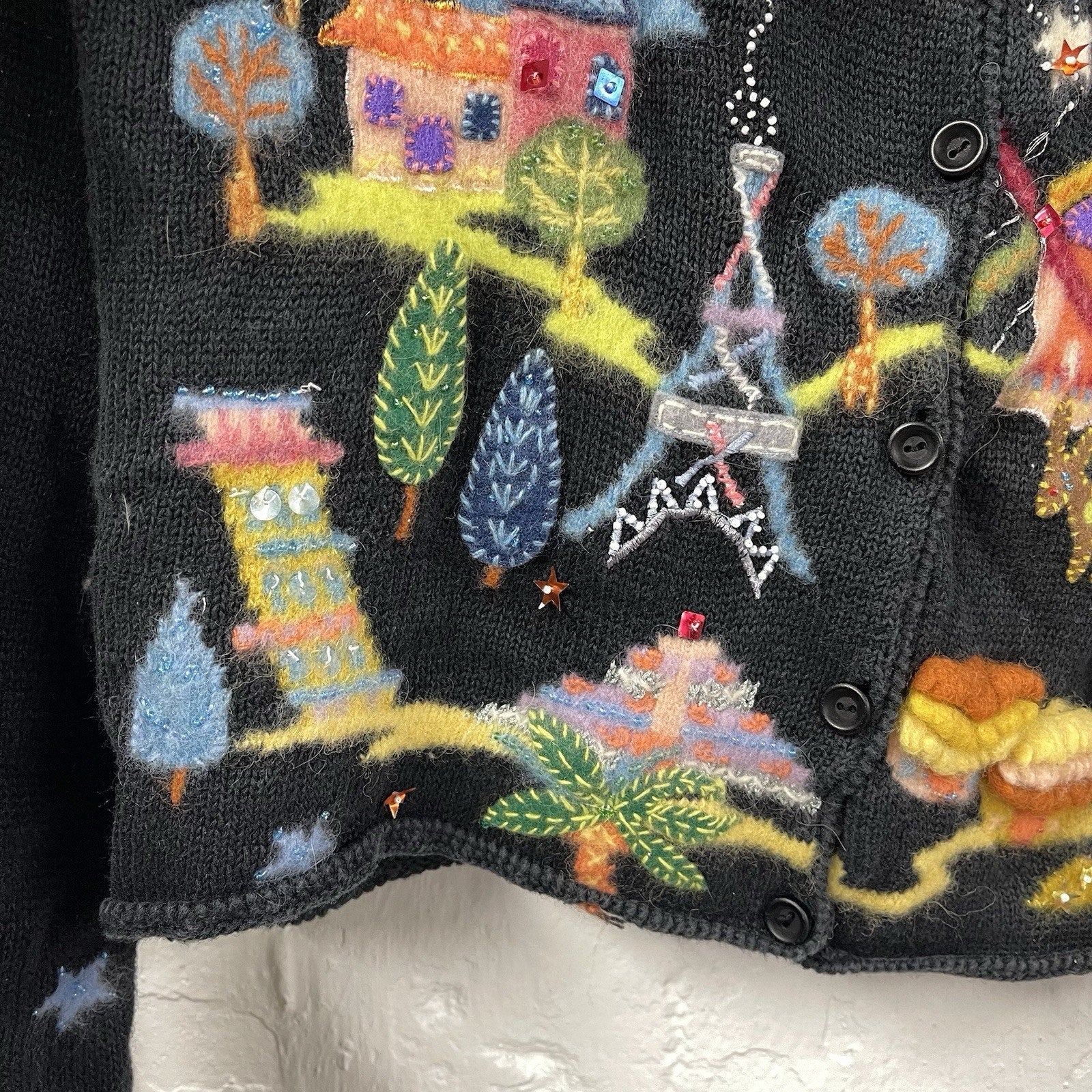 Not So Ugly Christmas Sweater Northern Isles M Colorful Around The World Santa