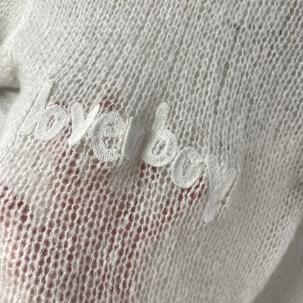 Sisters and Seekers Mesh Knit Top LOVERBOY White Sewn Soft