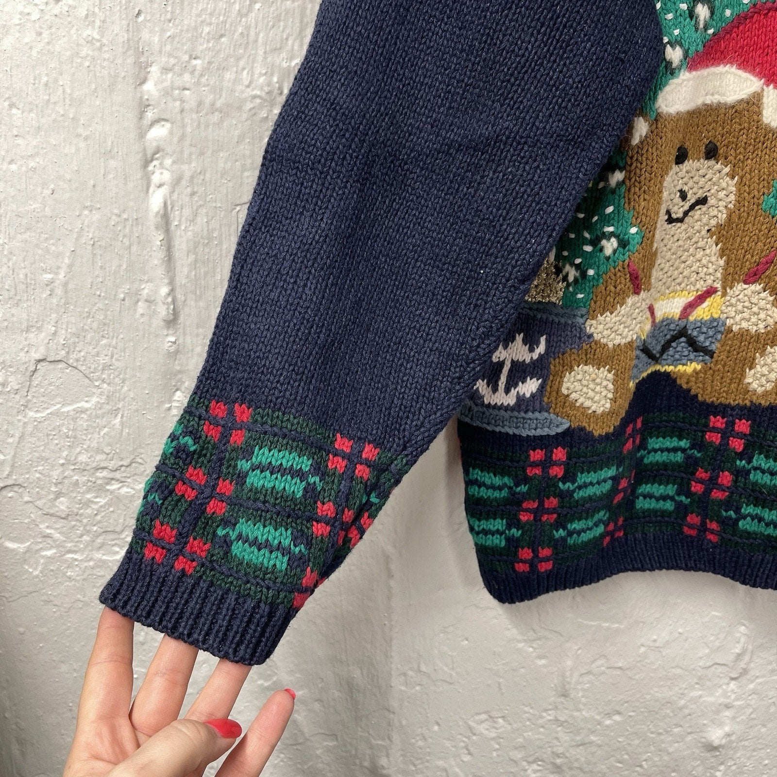 Not So Ugly Christmas Sweater Teddy Bears Decorating Tree Presents